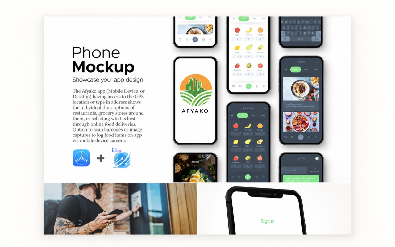Afyako vertical farming app interface